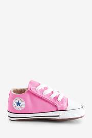 Converse Pink Chuck Taylor All Star Pram Shoes - Image 1 of 9