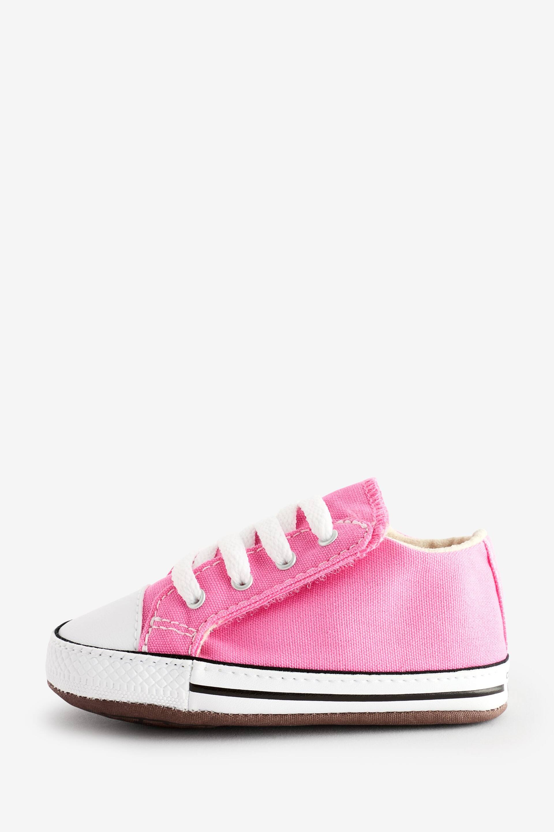 Converse Pink Chuck Taylor All Star Pram Shoes - Image 2 of 9