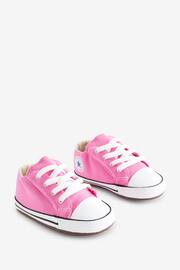 Converse Pink Chuck Taylor All Star Pram Shoes - Image 3 of 9