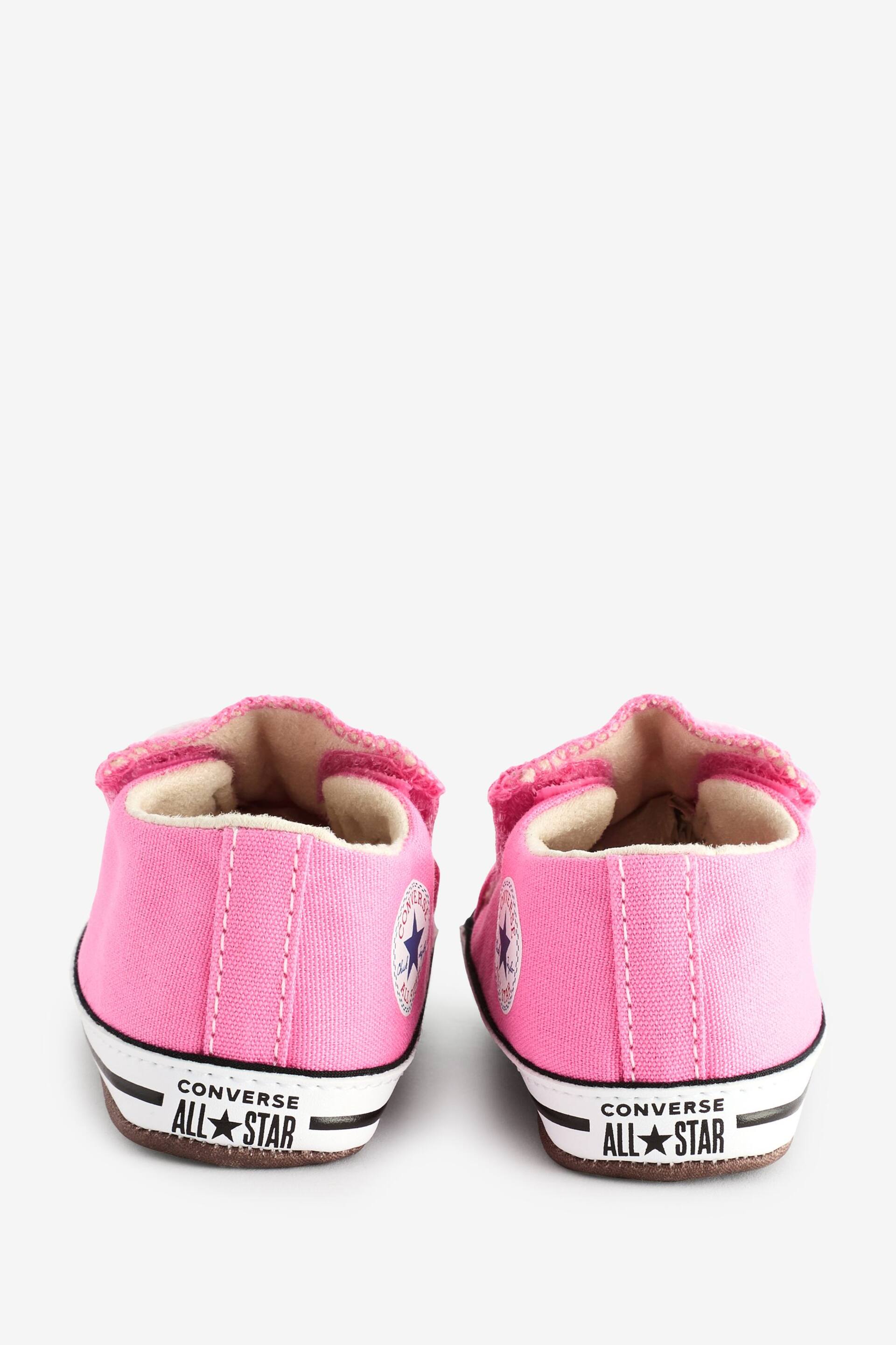 Converse Pink Chuck Taylor All Star Pram Shoes - Image 4 of 9