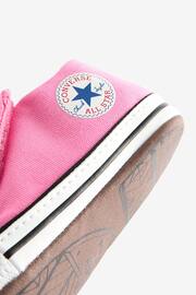 Converse Pink Chuck Taylor All Star Pram Shoes - Image 8 of 9
