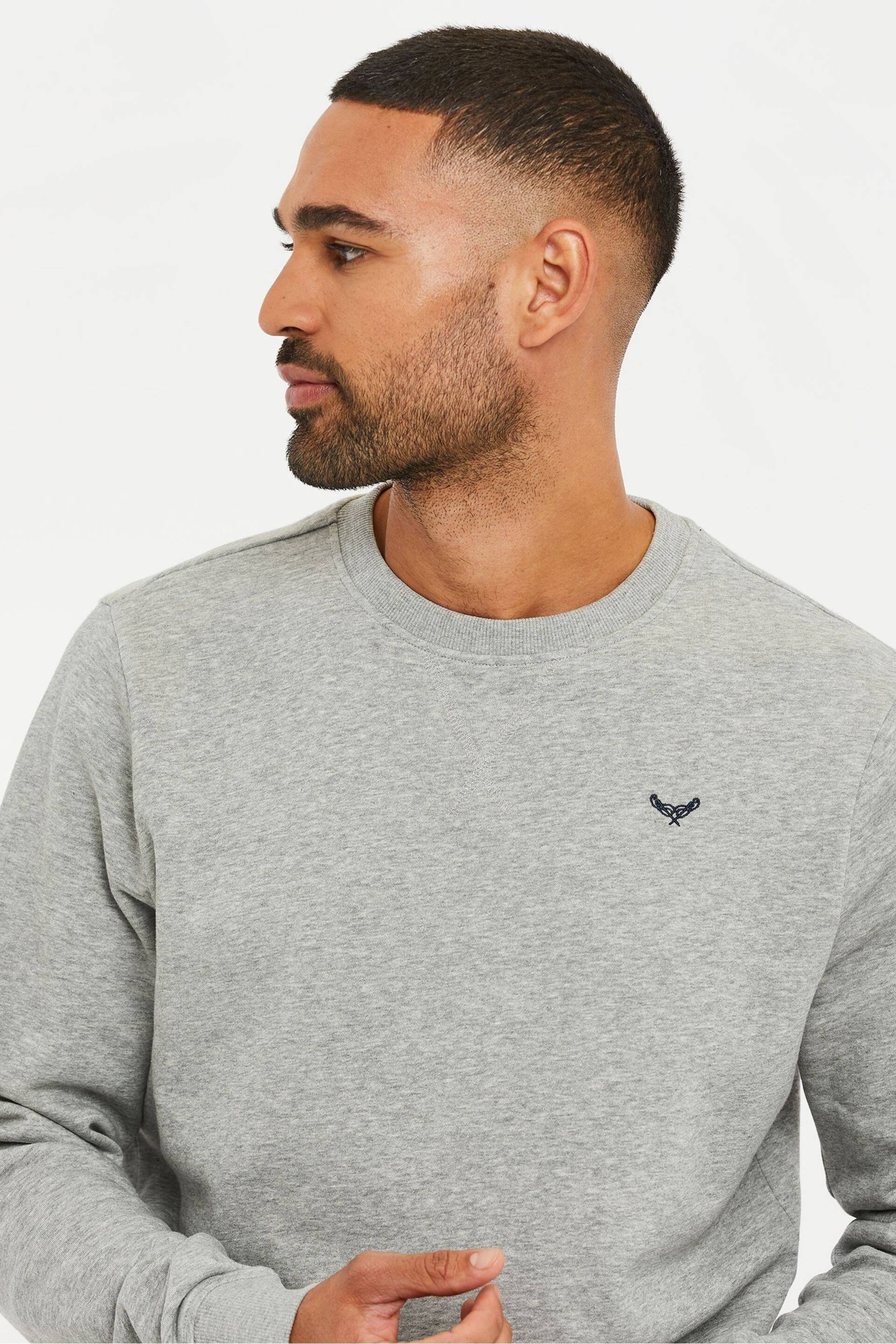 Threadbare Grey Crew Neck Sweatshirt - Image 4 of 4