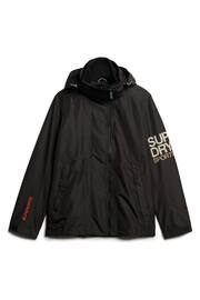 Superdry Black Hooded Yachter SD Windbreaker Jacket - Image 6 of 7