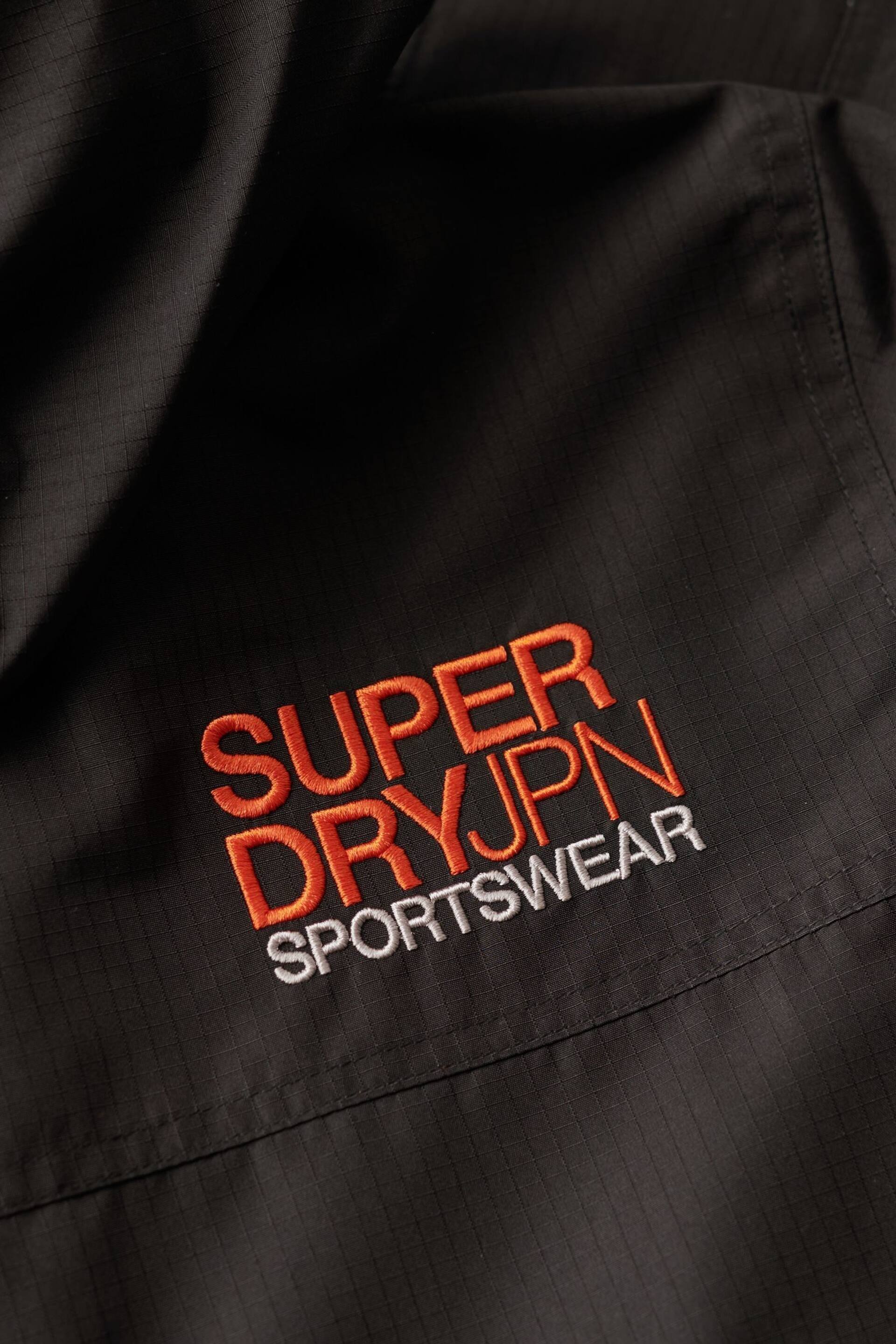 Superdry Black Hooded Yachter SD Windbreaker Jacket - Image 7 of 7