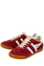 Gola Red Mens Elan Suede Lace-Up Trainers - Image 2 of 4