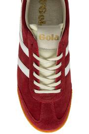 Gola Red Mens Elan Suede Lace-Up Trainers - Image 4 of 4