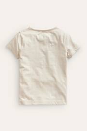 Boden Cream Superstitch Logo T-Shirt - Image 2 of 4