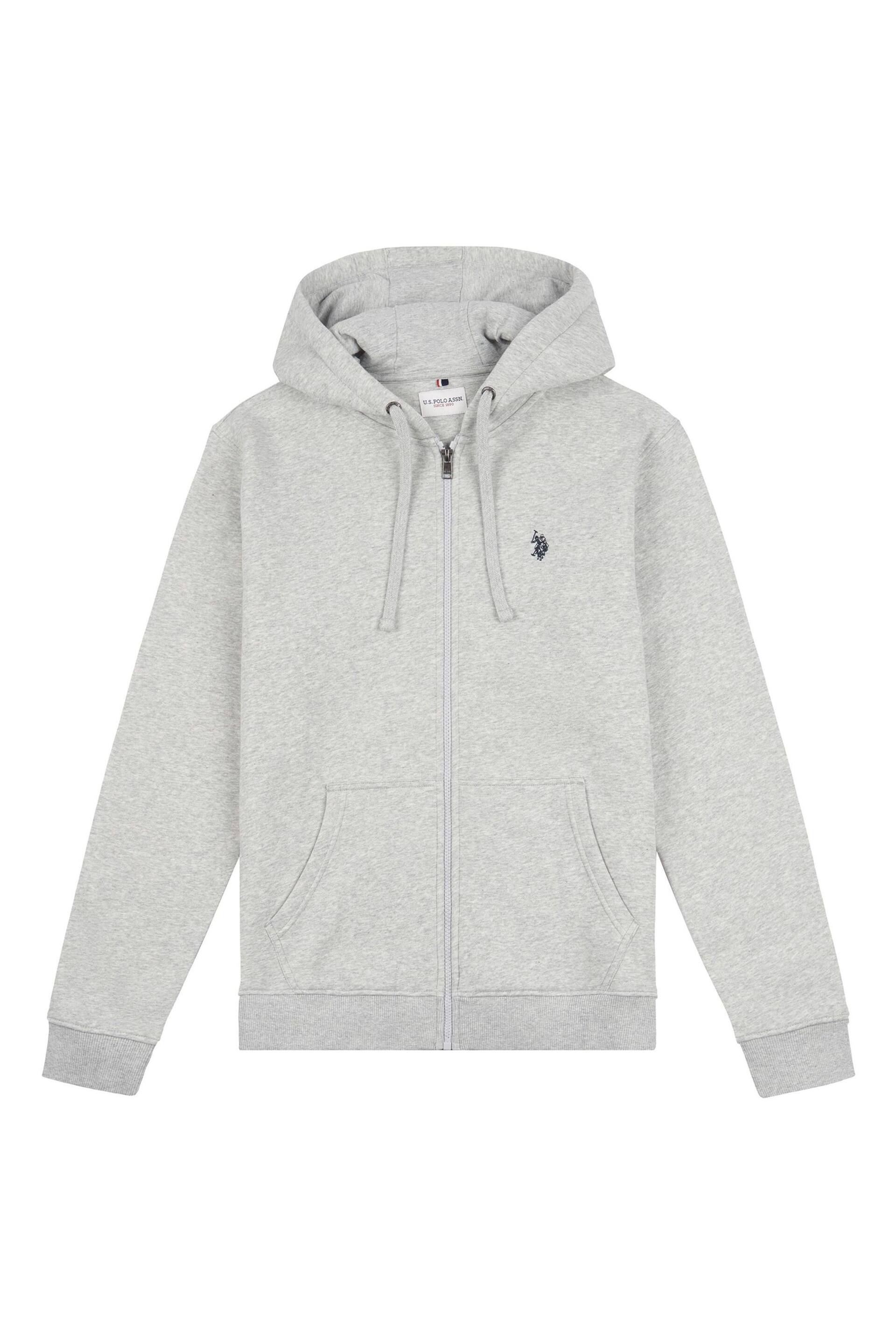 U.S. Polo Assn. Mens Classic Fit Double Horsemen Zip Hoodie - Image 5 of 6