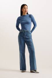 Ted Baker Blue Nass Wide Leg Denim Jeans - Image 1 of 5