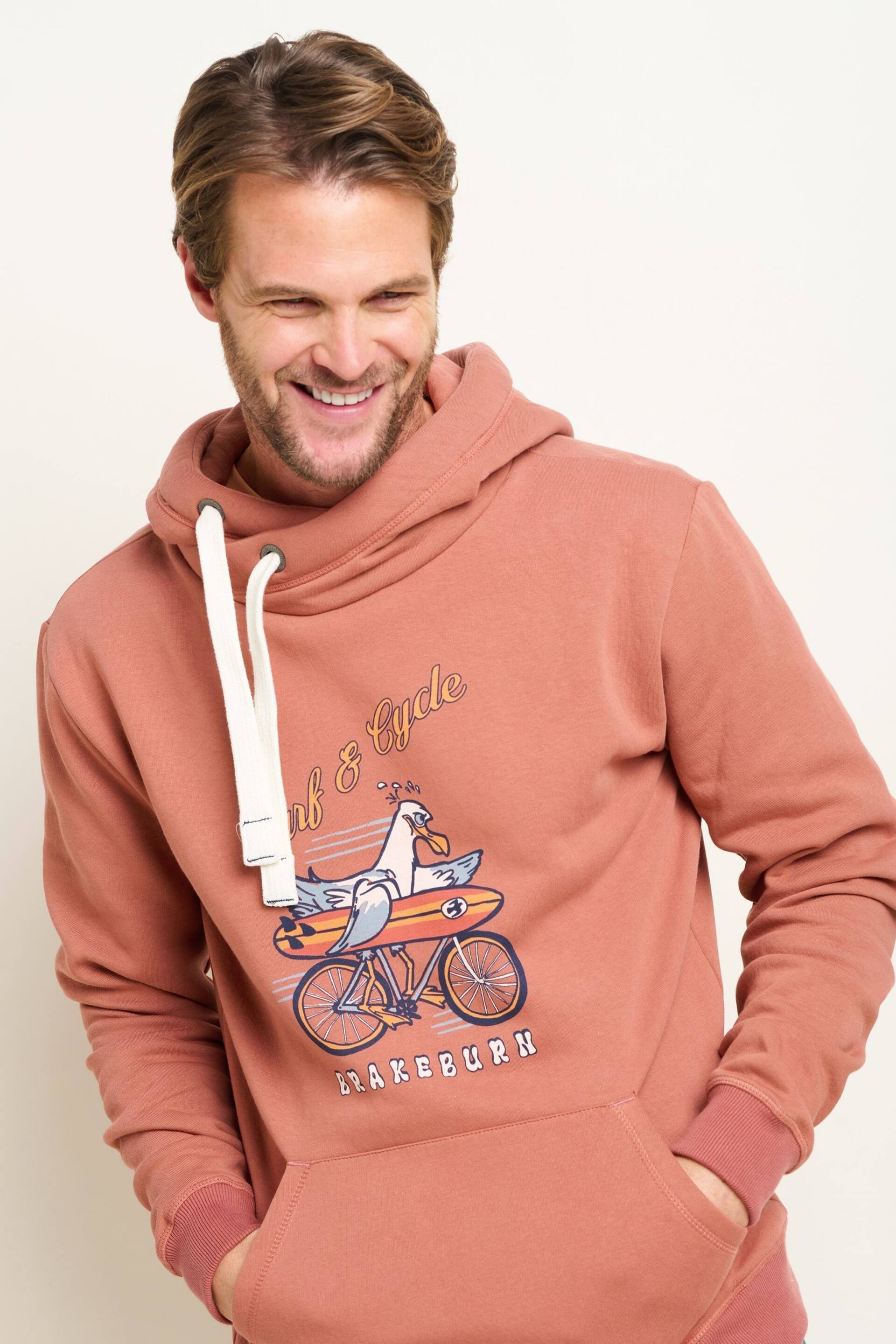 Brakeburn Pink Seagul Hoodie - Image 5 of 5