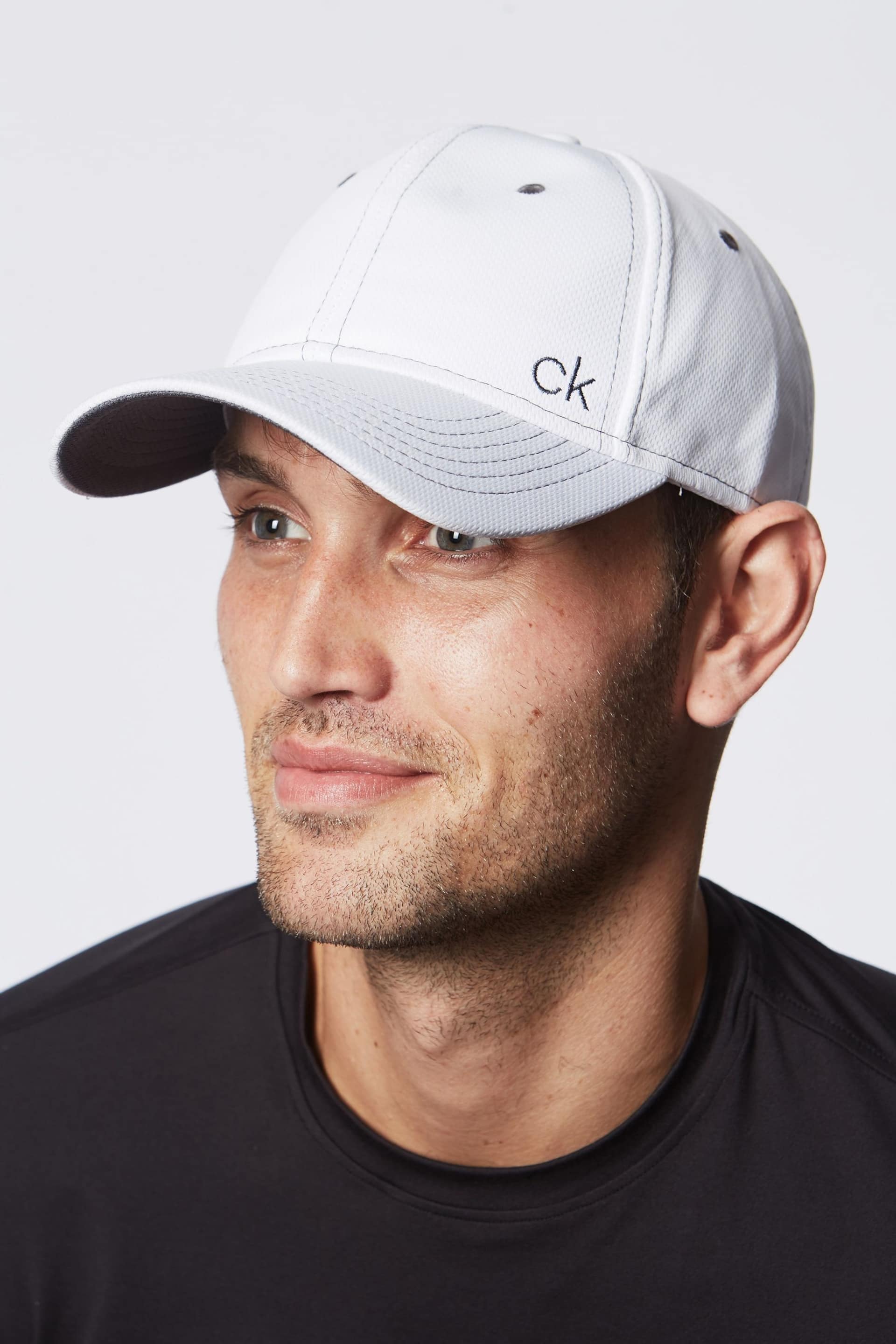 Calvin Klein Golf Tech Baseball White Cap - Image 5 of 5