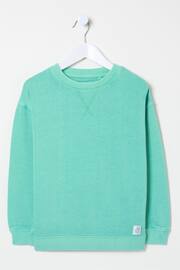 FatFace Green Tilbury Crew Sweatshirt - Image 4 of 4