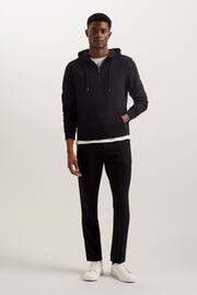 Ted Baker Black Caproe Quarter Zip Hoodie - Image 1 of 6