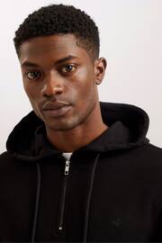 Ted Baker Black Caproe Quarter Zip Hoodie - Image 4 of 6