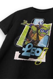 Vanilla Underground Leo Black Boys Teenage Mutant Ninja Turtles T-Shirt - Image 5 of 6
