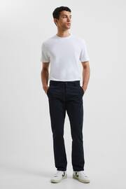 French Connection Blue Stretch Chino Trousers - Image 1 of 3