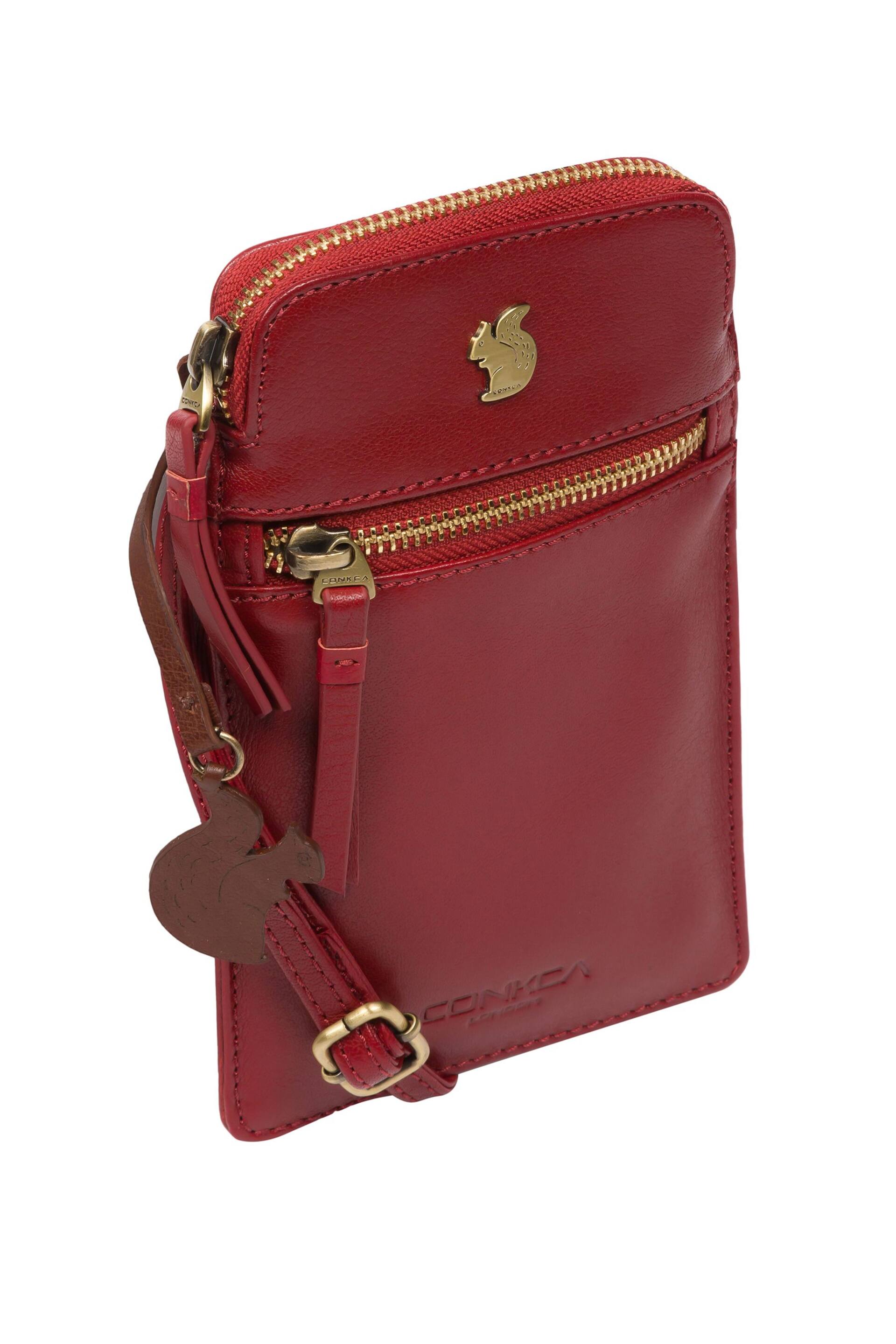 Conkca Bambino Leather Cross-Body Phone Bag - Image 7 of 9