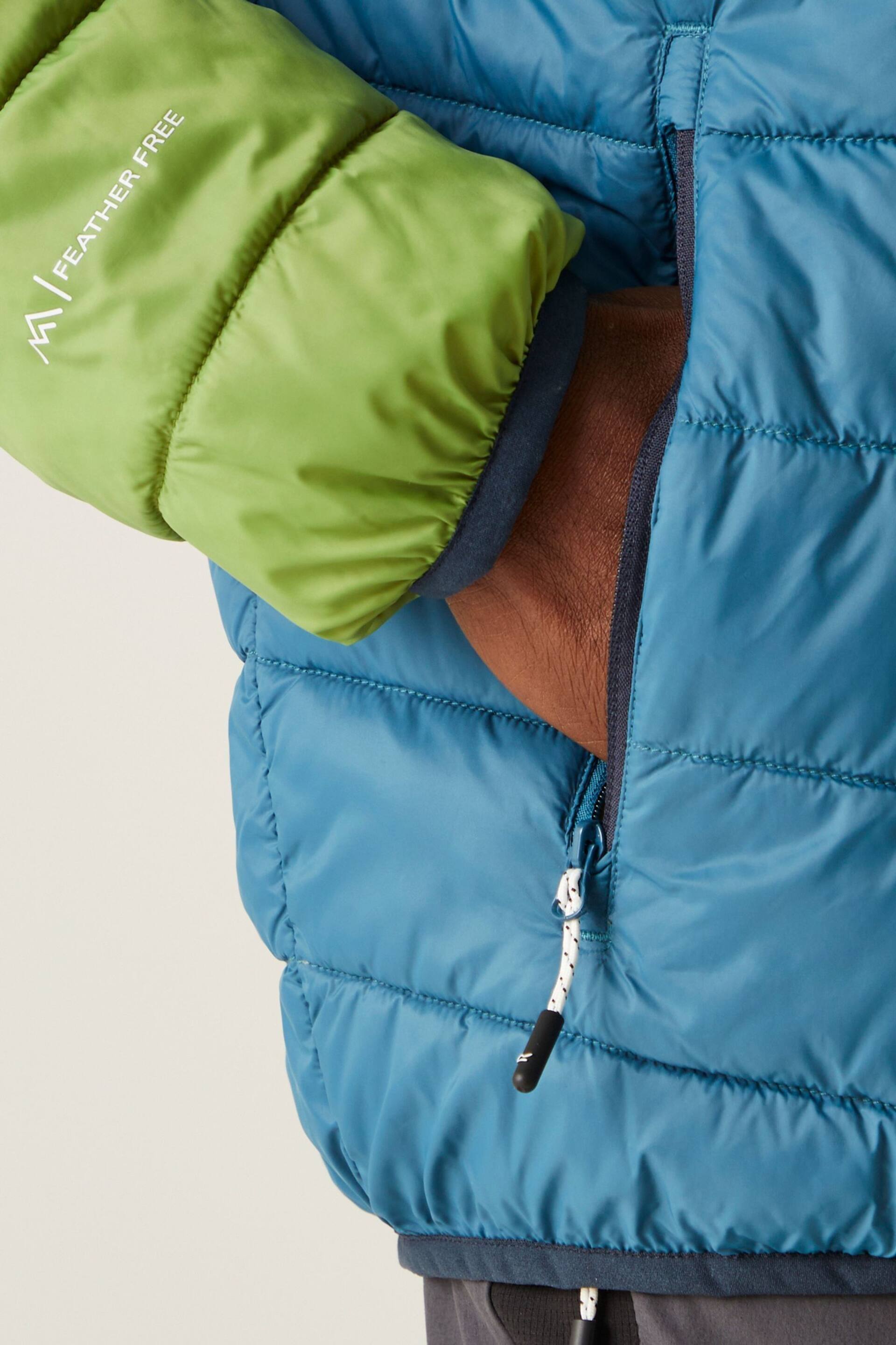 Regatta Blue Hooded Hillpack II Lightweight Padded Jacket - Image 5 of 9