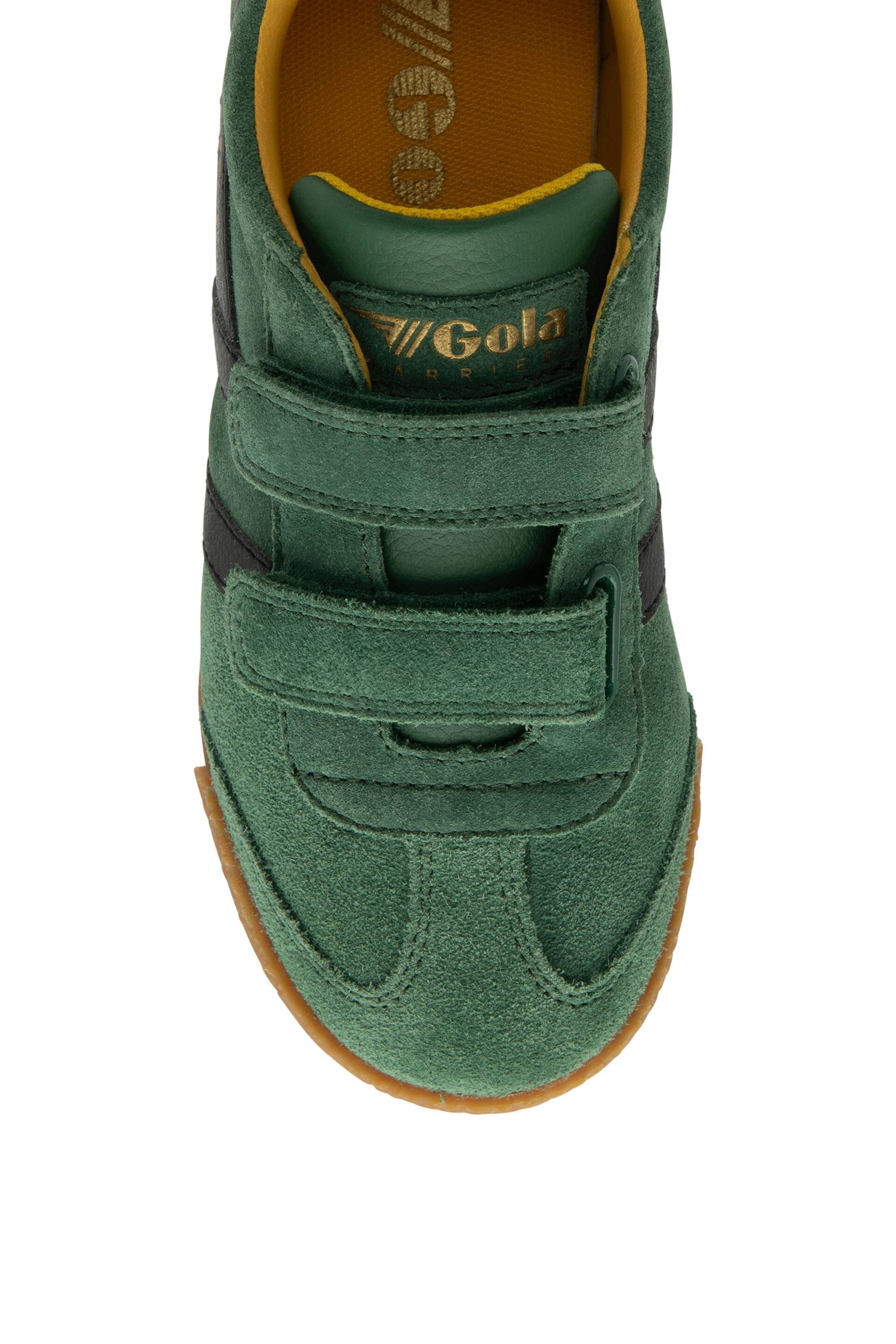 Gola Green Kids Harrier Strap Suede Strap Trainers - Image 4 of 4