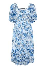 Yours Curve Blue Limited Floaty High Low Dress - Image 5 of 5