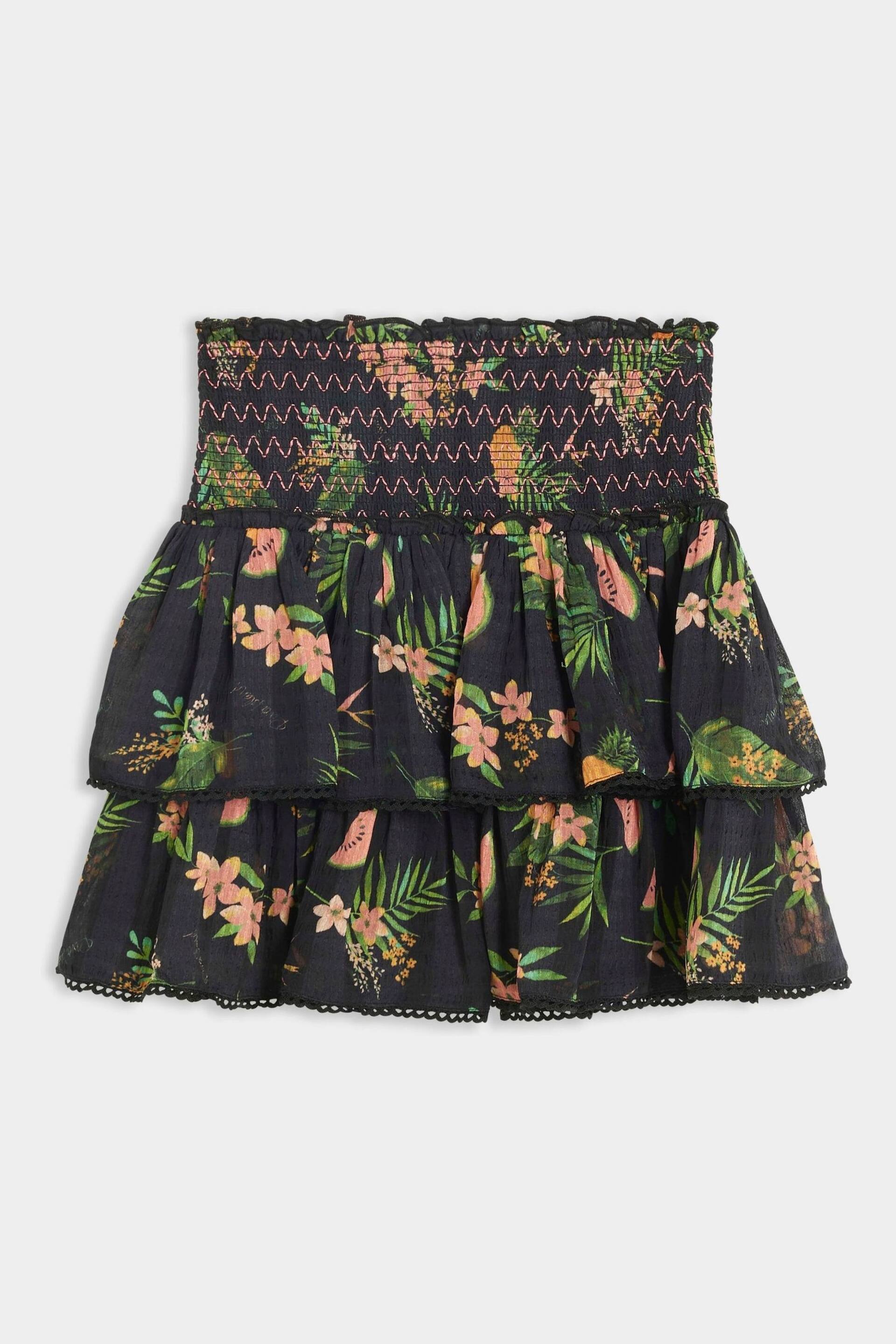 River Island Black Girls Tropical Rara Skirt - Image 1 of 4