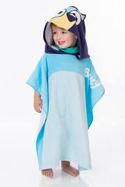 Vanilla Underground Blue Kids Bluey Towel Poncho - Image 1 of 7