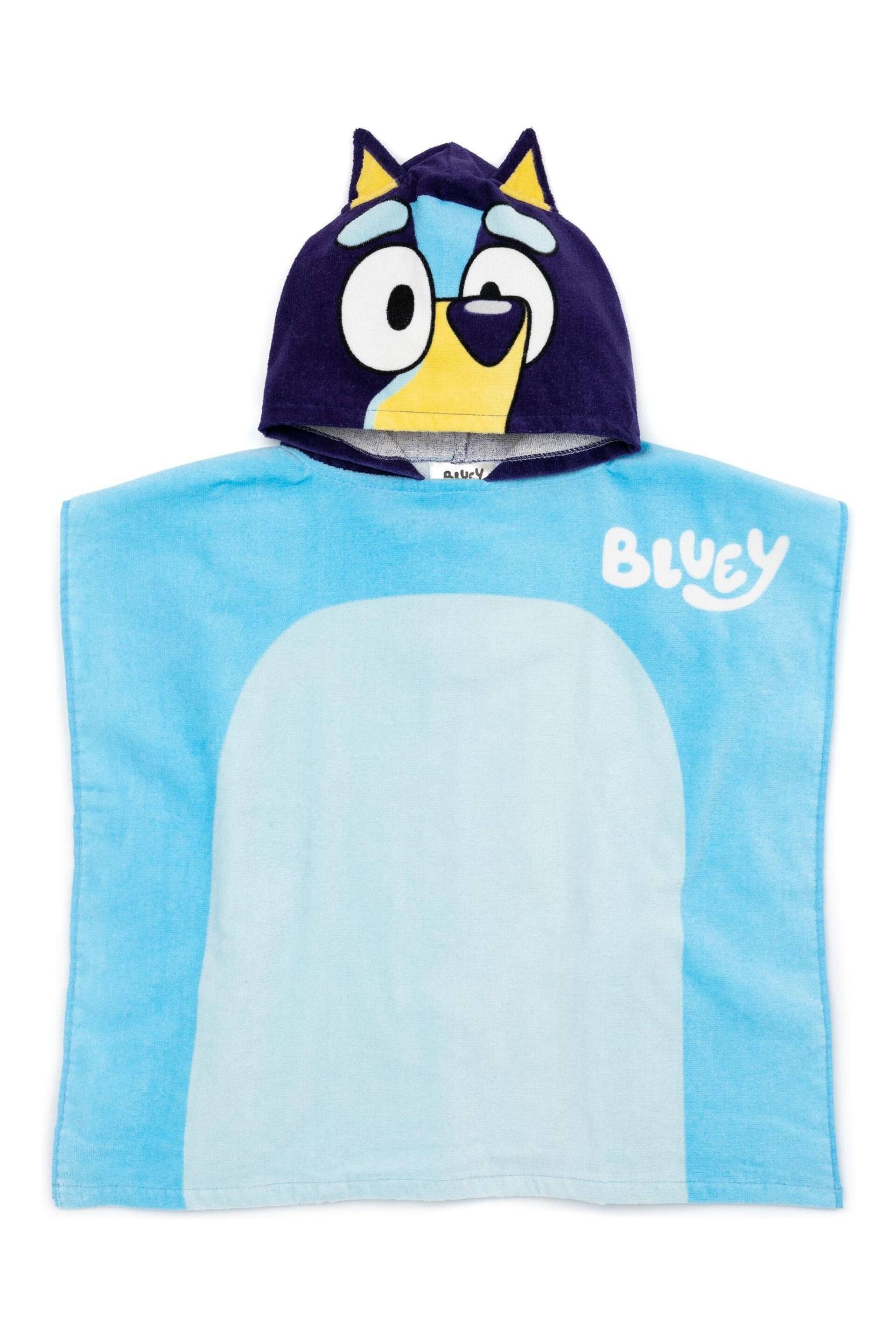 Vanilla Underground Blue Kids Bluey Towel Poncho - Image 3 of 7