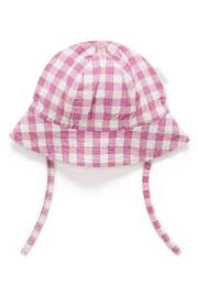 Purebaby Gingham Hat - Image 1 of 4