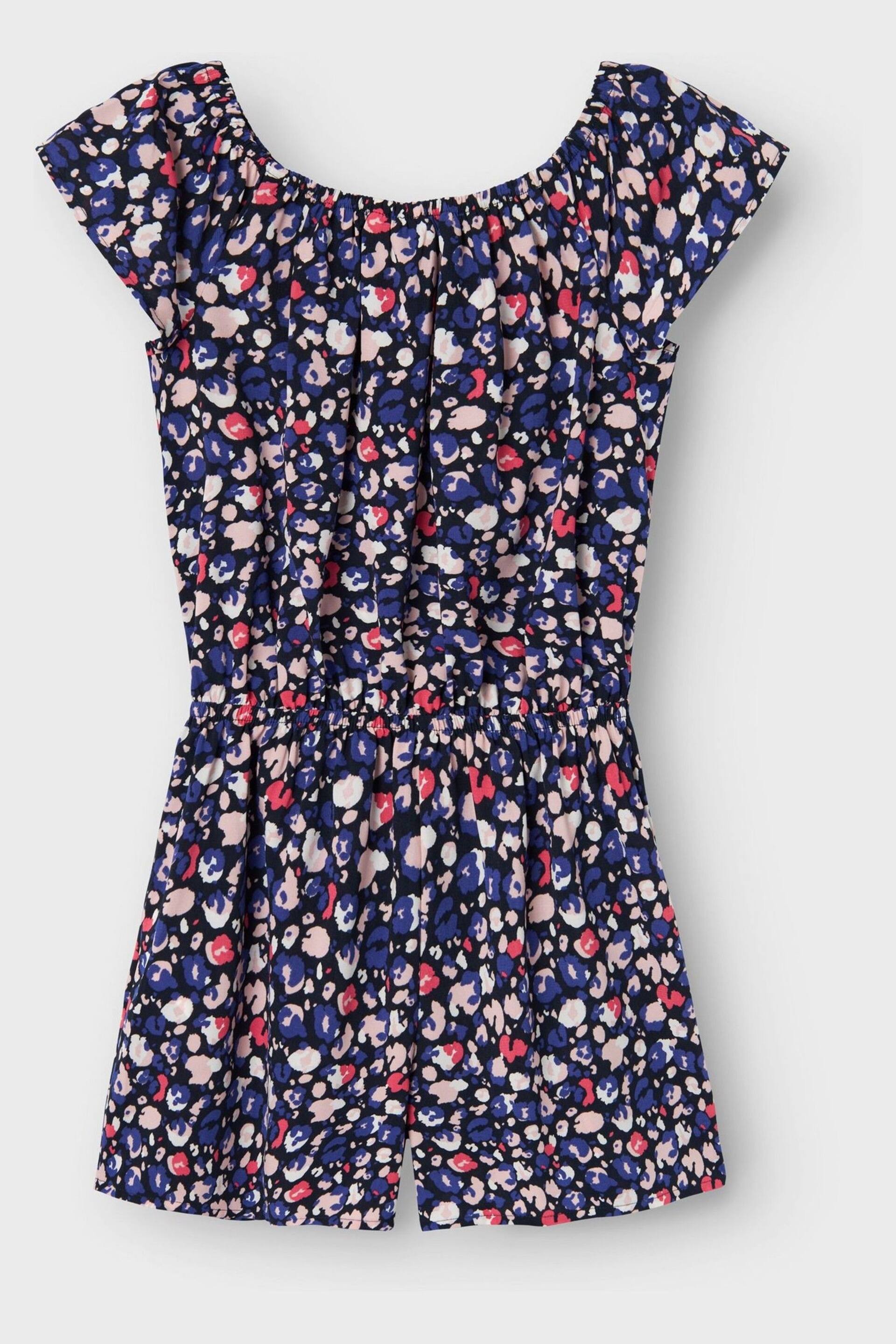 Name It Blue Printed Playsuit - Image 1 of 3