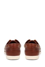 Jones Bootmaker Parsons Leather Boat Brown Shoes - Image 2 of 5