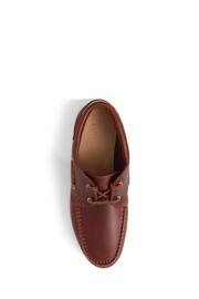 Jones Bootmaker Parsons Leather Boat Brown Shoes - Image 3 of 5