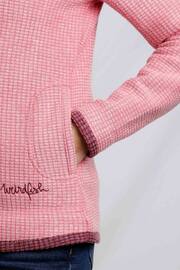 Weird Fish Pink Ariana Eco Full Zip Grid Fleece - Image 5 of 7