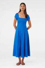 Forever New Blue Raleigh Cap Sleeves Midi Dress - Image 1 of 4