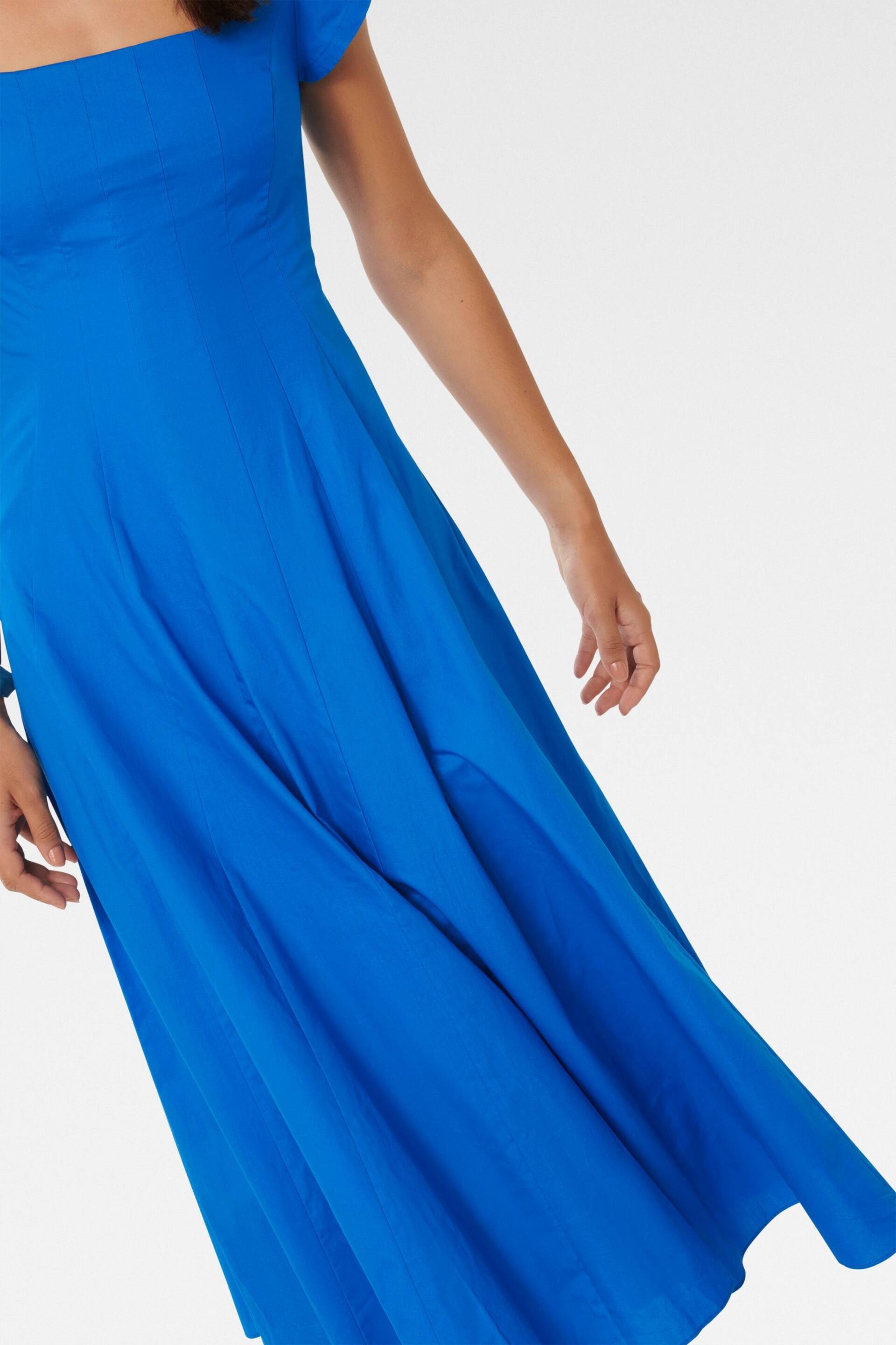 Forever New Blue Raleigh Cap Sleeves Midi Dress - Image 2 of 4