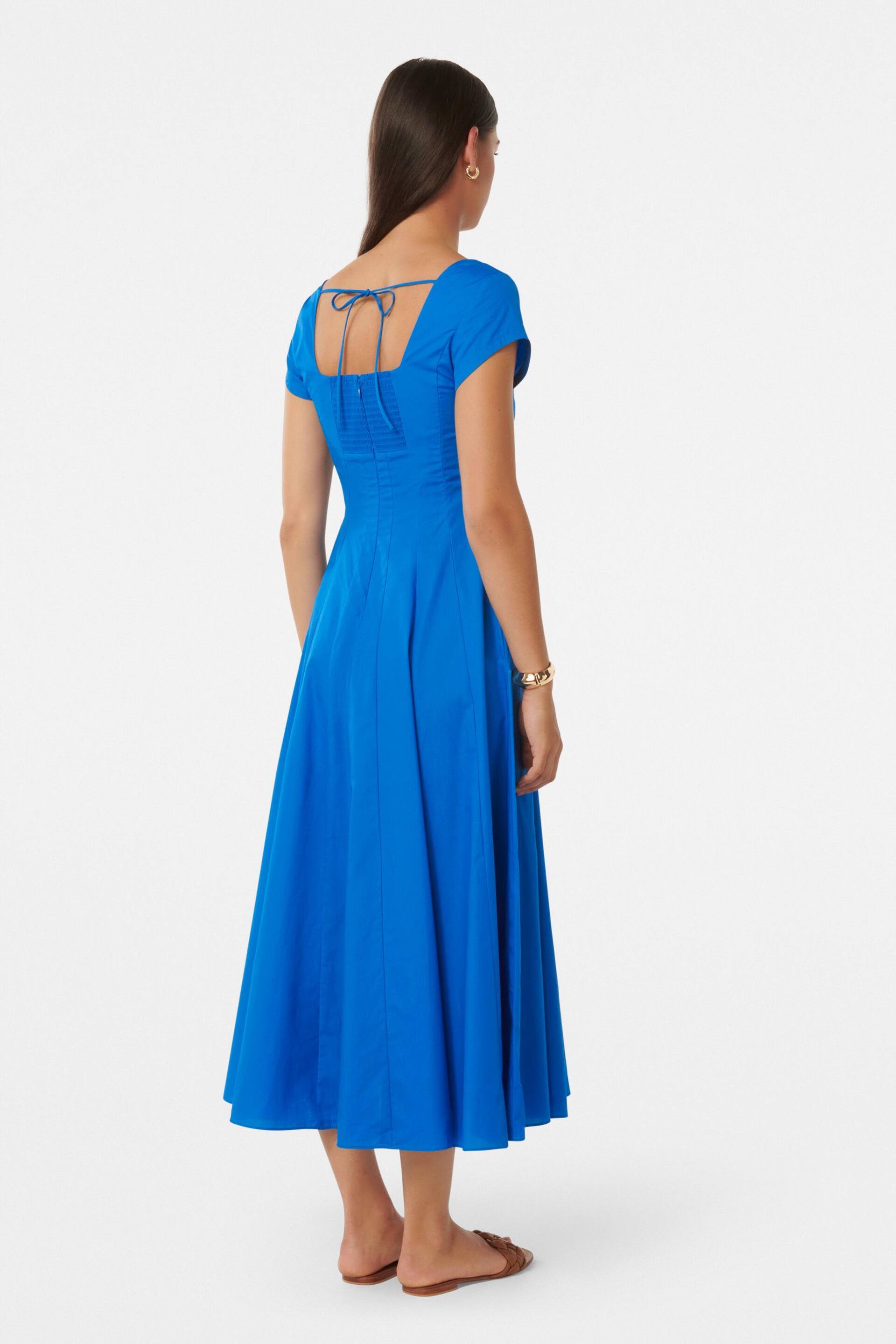 Forever New Blue Raleigh Cap Sleeves Midi Dress - Image 4 of 4