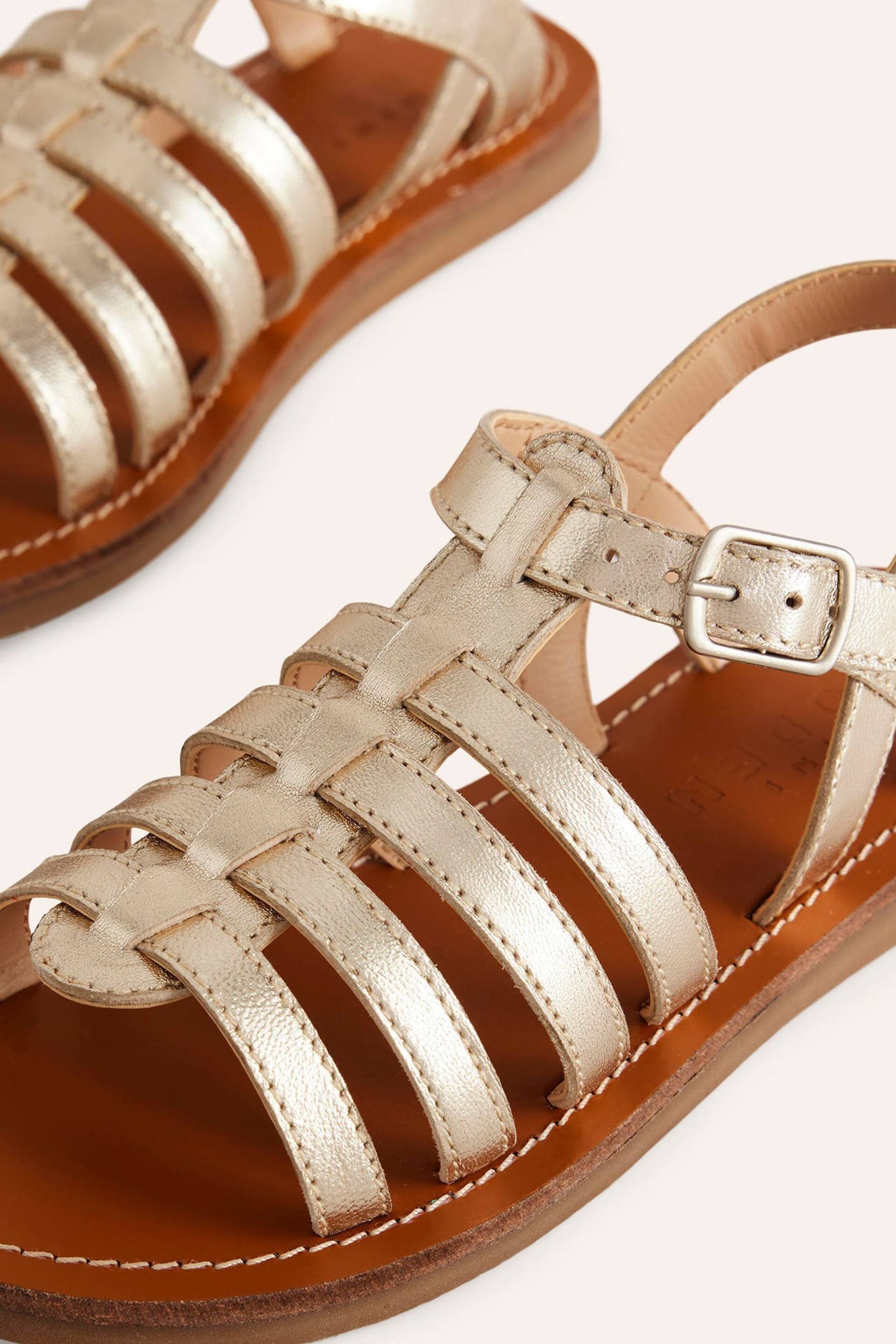 Boden Gold Strappy Sandals - Image 3 of 3