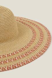 Accessorize Natural Braided Edge Floppy Hat - Image 2 of 3
