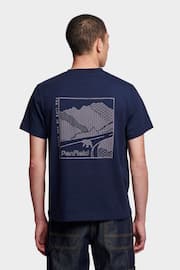 Penfield Mens Relaxed Fit Blue For Life In The Open T-Shirt - Image 4 of 10