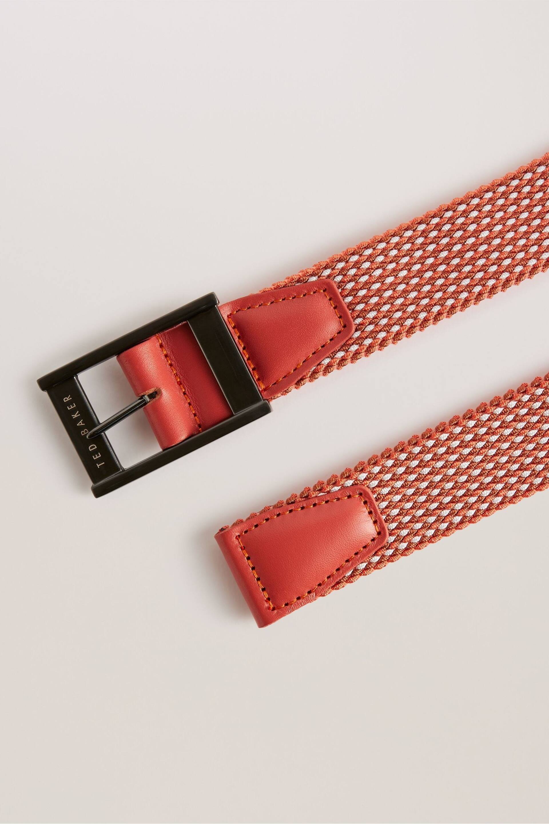 Ted Baker Orange Colummm Reversible Elastic Belt - Image 3 of 4