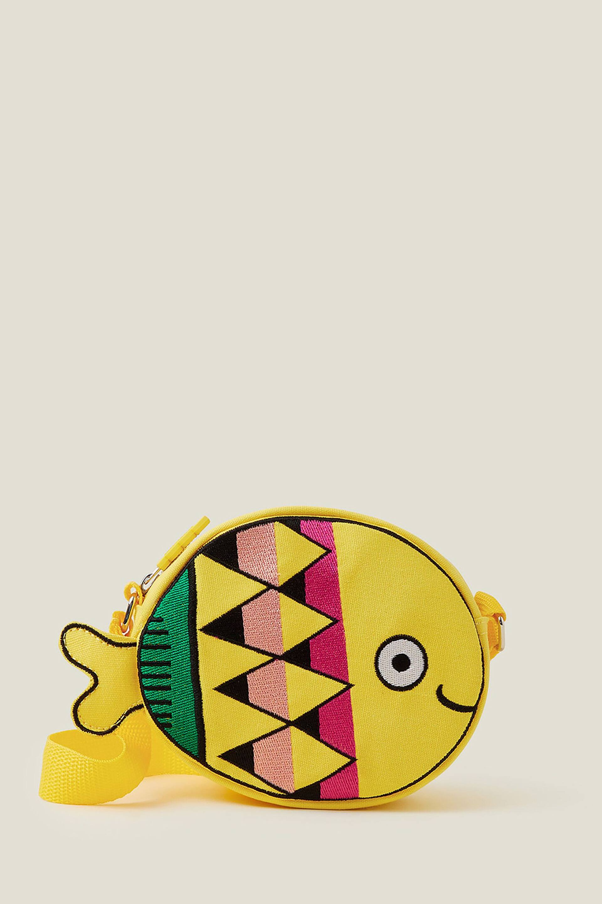 Accessorize Yellow Girls Fish Bag - Image 2 of 4