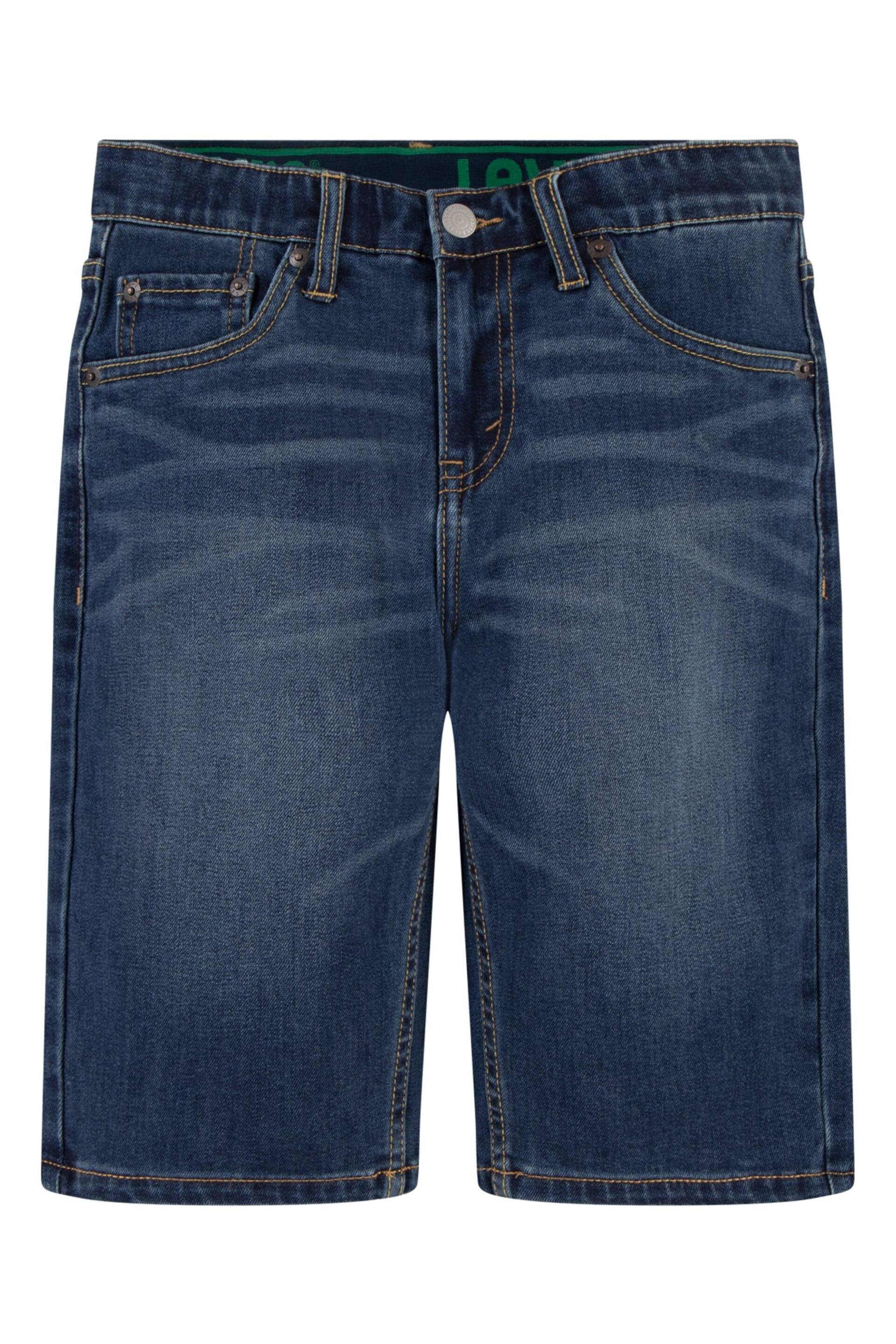 Levi's® Dark Blue Slim Fit Performance Fit Denim Shorts - Image 3 of 4