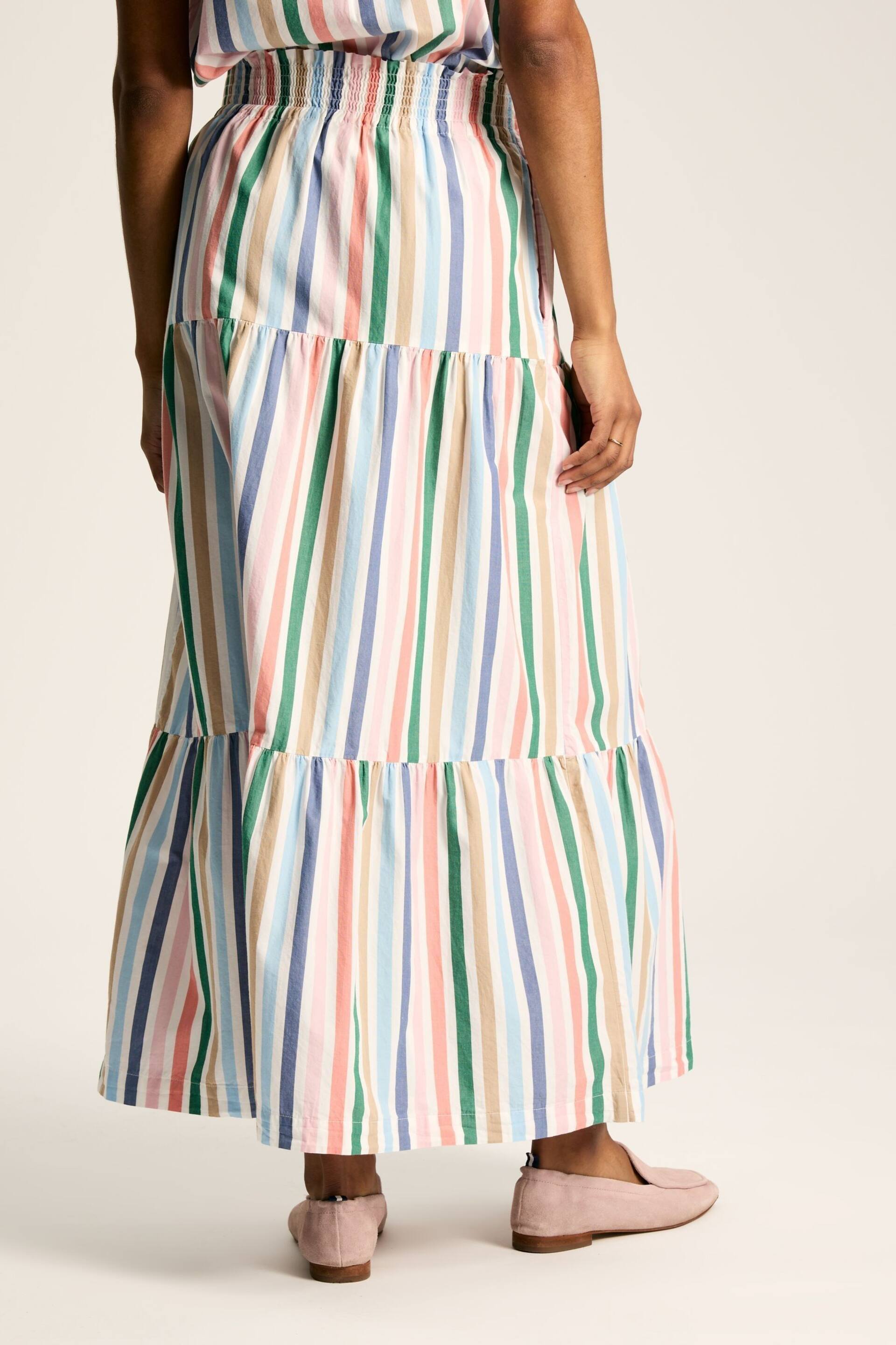 Joules Cynthia Stripe Tiered Co-ord Skirt - Image 2 of 8