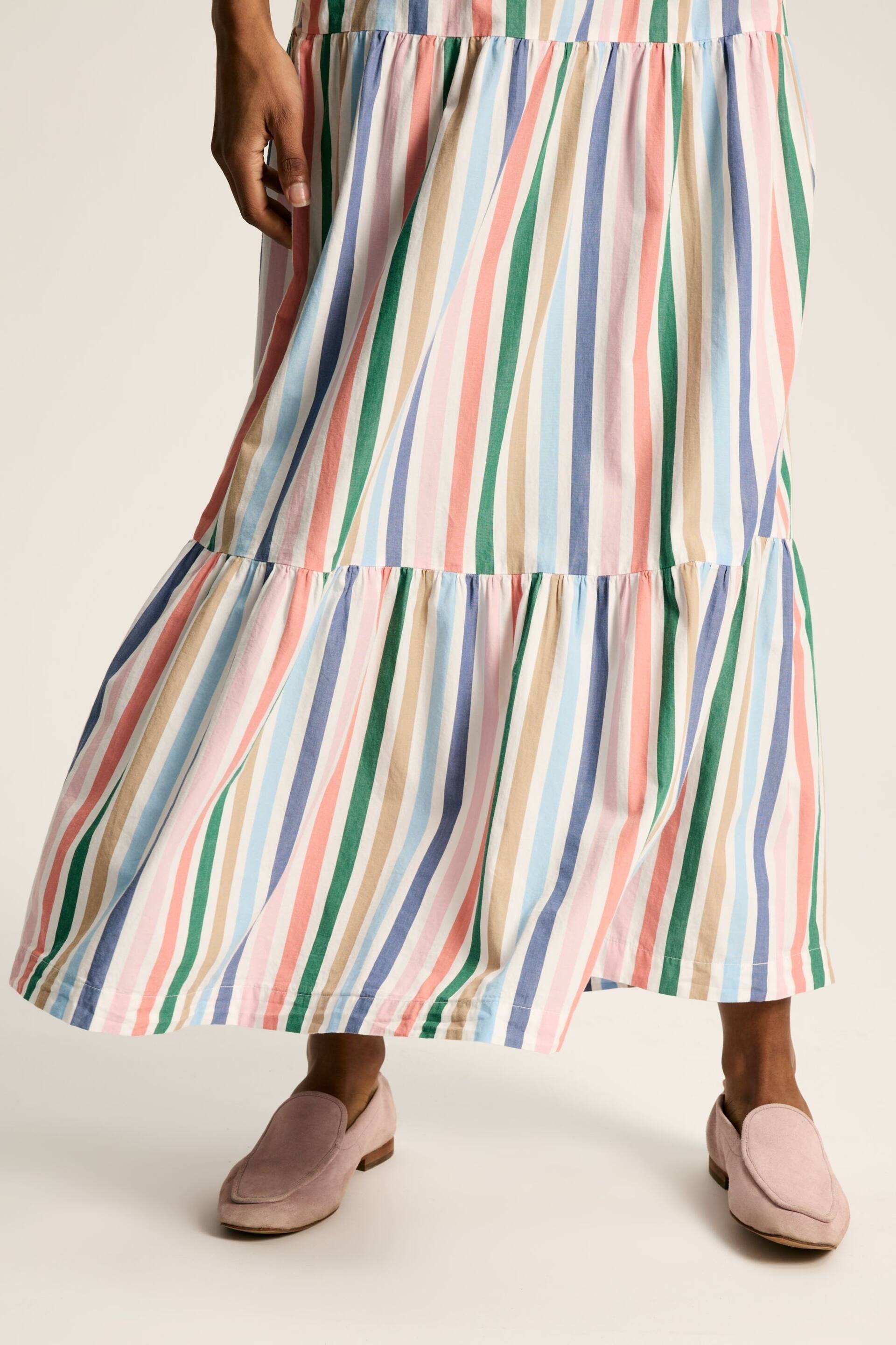 Joules Cynthia Stripe Tiered Co-ord Skirt - Image 3 of 8