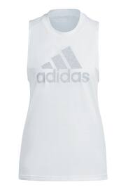 adidas White Sportswear Future Icons Winners 3.0 Tank Top - Image 7 of 7