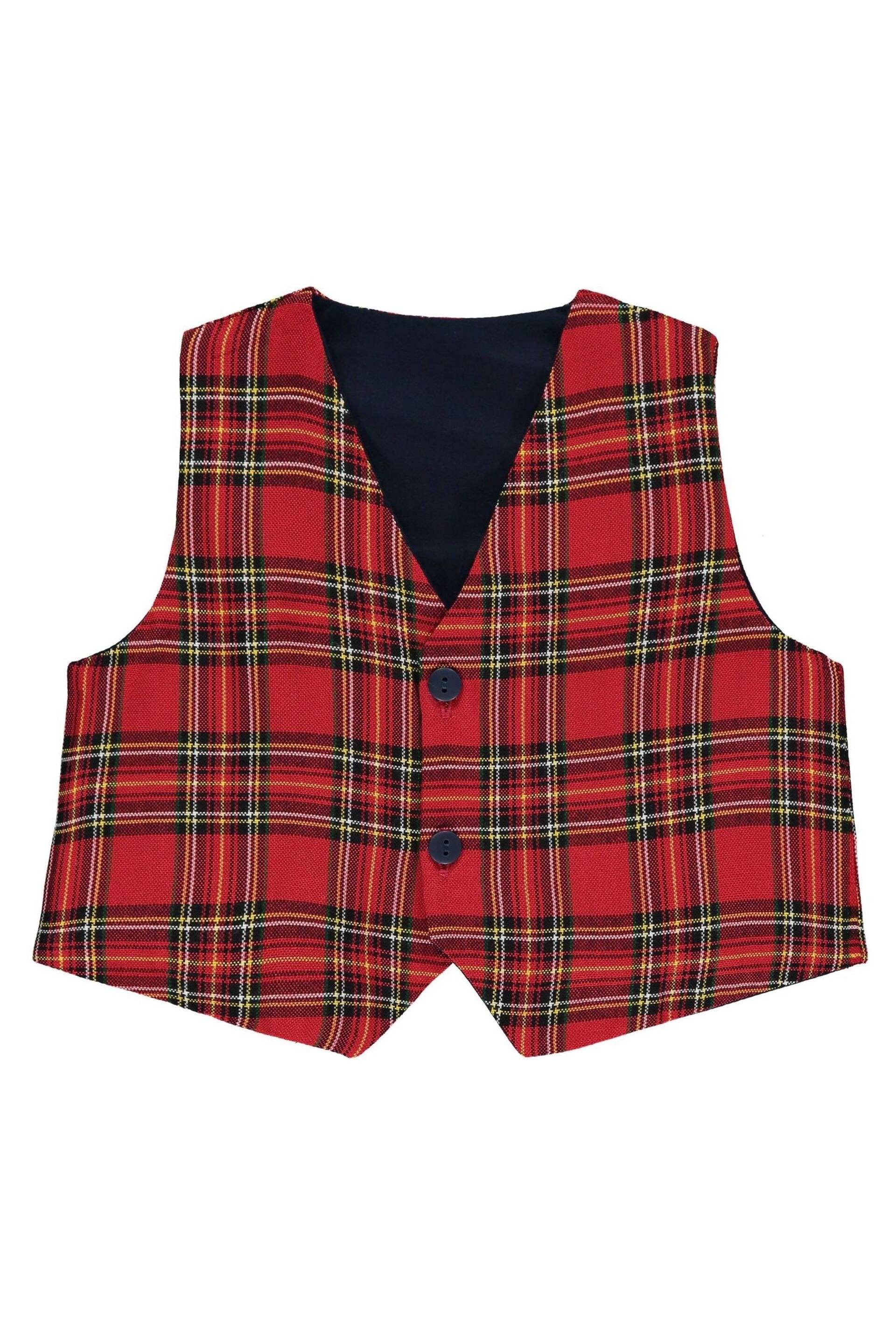 Emile Et Rose Shirt Trousers And Tartan Waistcoat Christmas Set - Image 4 of 5