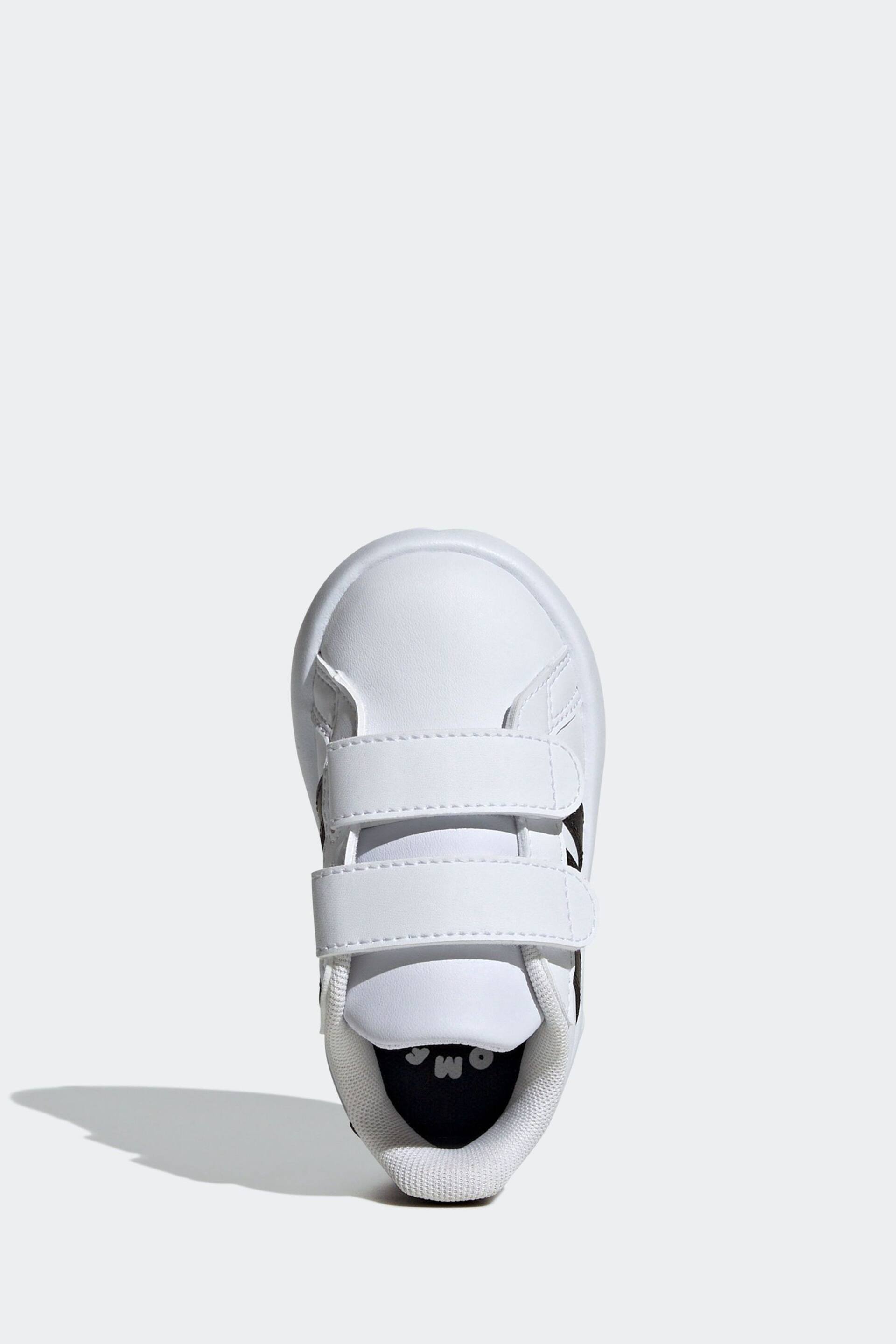 adidas Off White Kids Grand Court 2.0 Shoes - Image 6 of 9