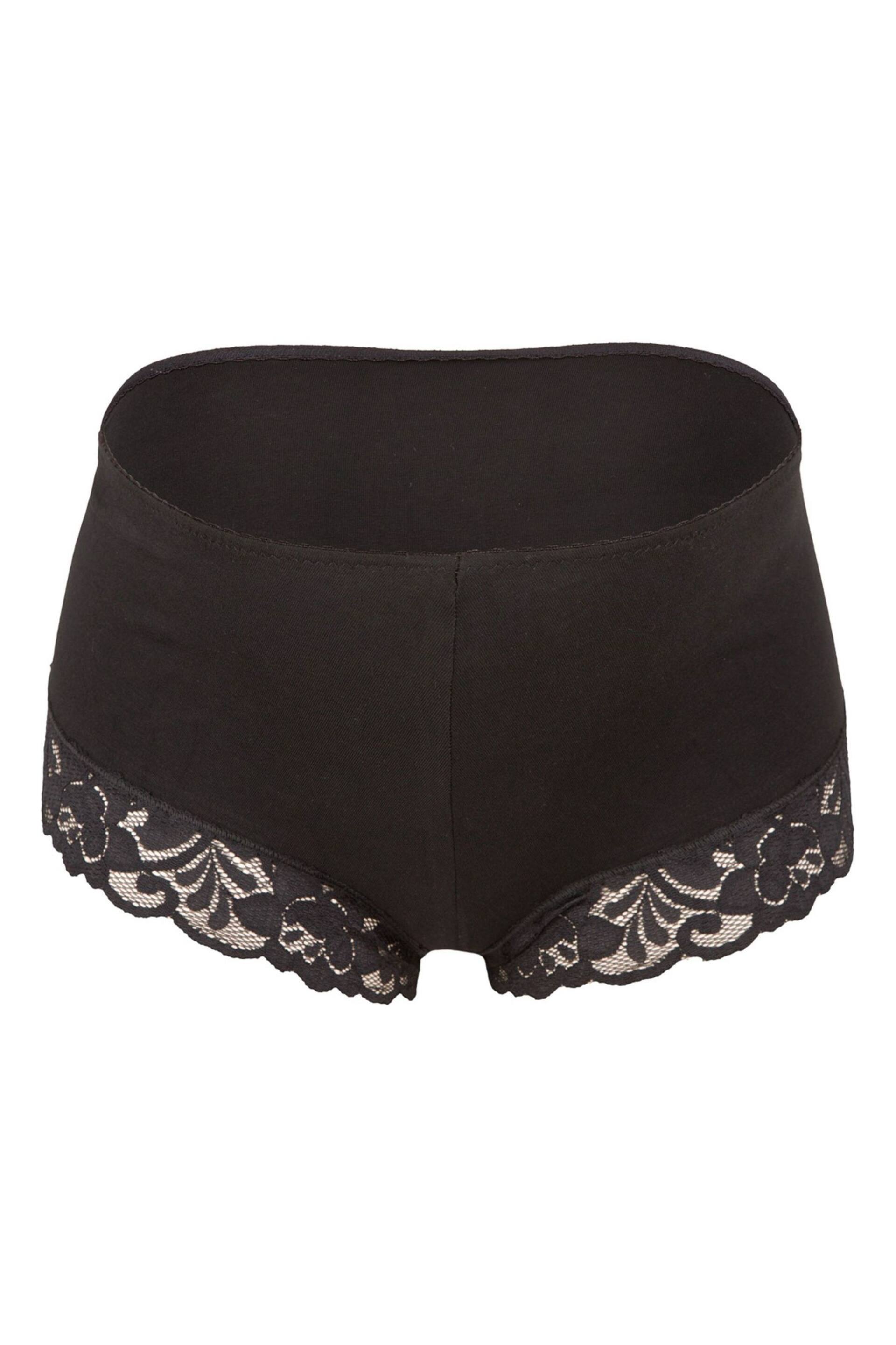 JoJo Maman Bébé Black 3-Pack Lace Trim Maternity Shorts - Image 2 of 2