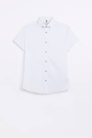 River Island Off white Muscle Fit Shirt - Image 5 of 6