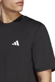 adidas Black Train Essentials Stretch Training T-Shirt - Image 3 of 4