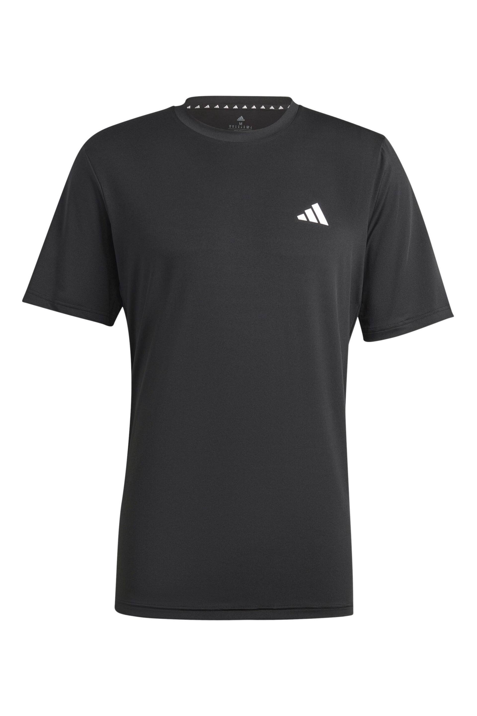 adidas Black Train Essentials Stretch Training T-Shirt - Image 4 of 4
